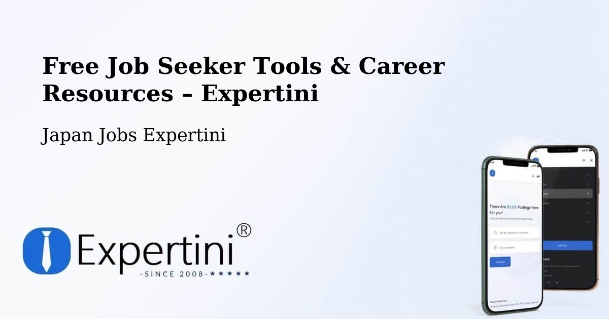 Free Job Seeker Tools & Career Resources – Narutō - Narutō, Japan Jobs Expertini